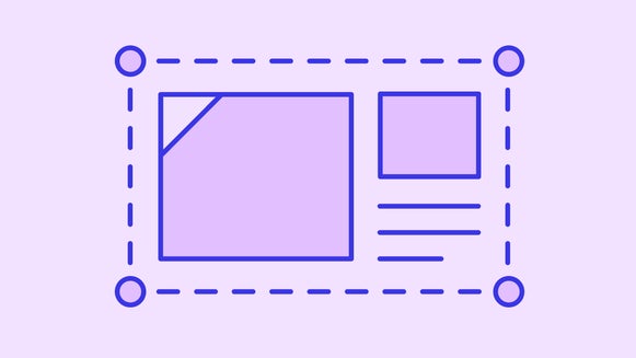 Icon of design layout with grouped photo layers and shared resize handles in BeFunky