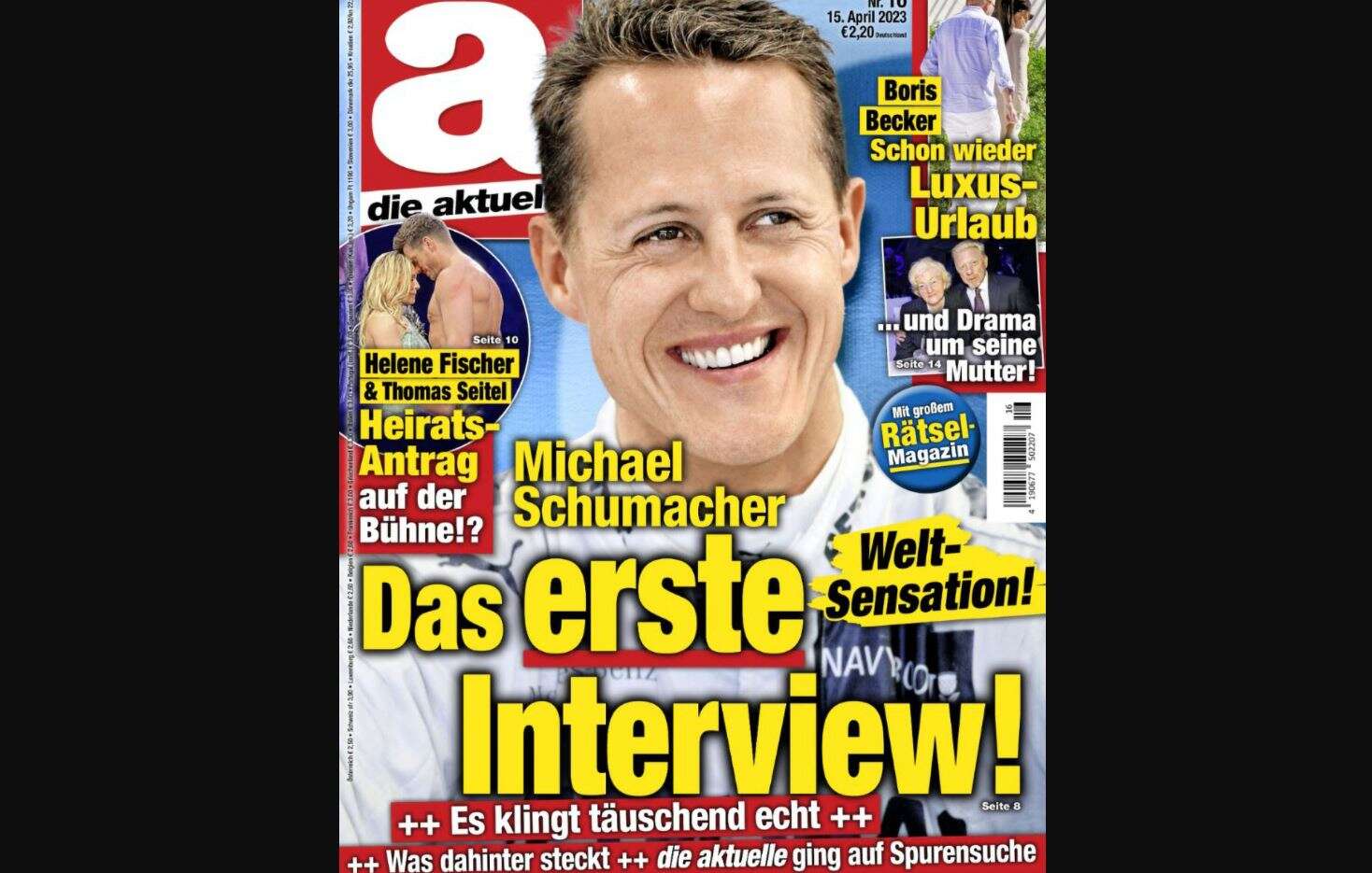 German magazine in £170k payout over AI-generated Schumacher interview