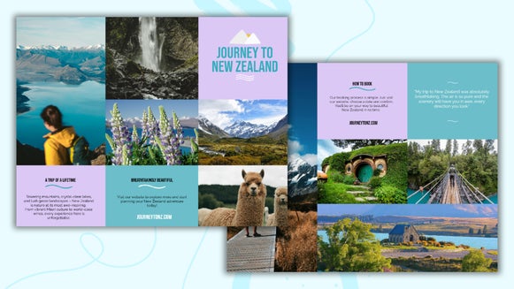 Featured image of travel brochure edited for unique business needs.