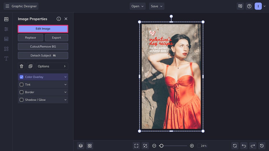 Open image in Photo Editor from Graphic Designer
