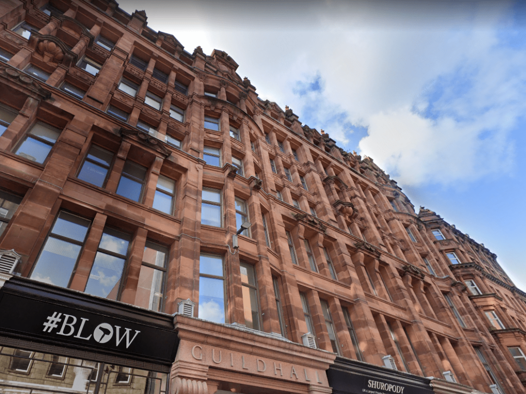 The offices of The Times Scotland and Sunday Times Scotland at Guildhall, Glasgow.