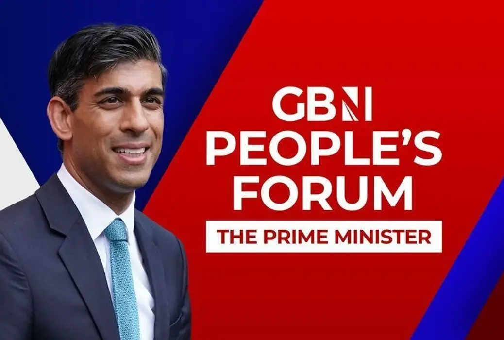 GB News promo for People's Forum: The Prime Minister which Ofcom has said breached due impartiality rules and now issued a fine for