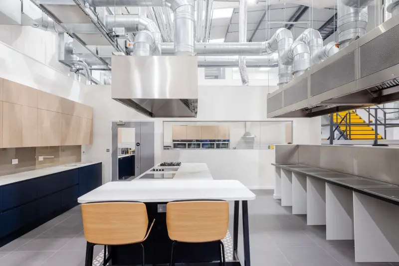 Testing kitchen at the Good Housekeeping Institute in Feltham, West London. Picture: Hearst UK